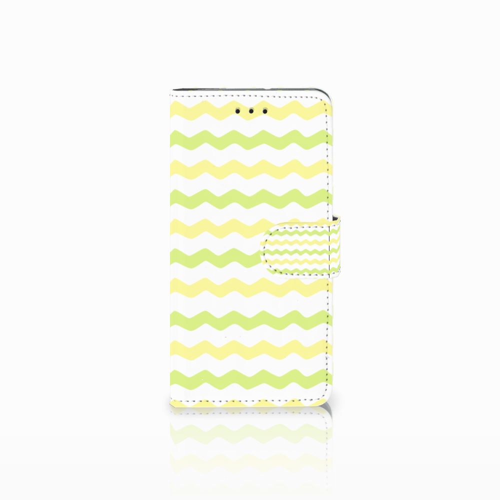 Motorola Moto G7 Play Telefoon Hoesje Waves Yellow