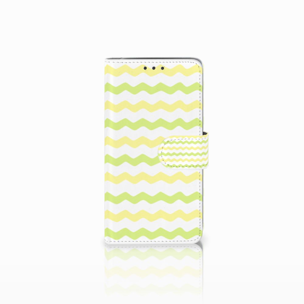 LG Q6 | LG Q6 Plus Telefoon Hoesje Waves Yellow