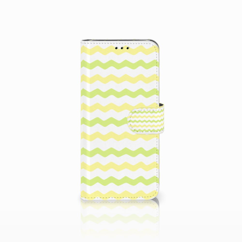 Samsung Galaxy J6 2018 Telefoon Hoesje Waves Yellow