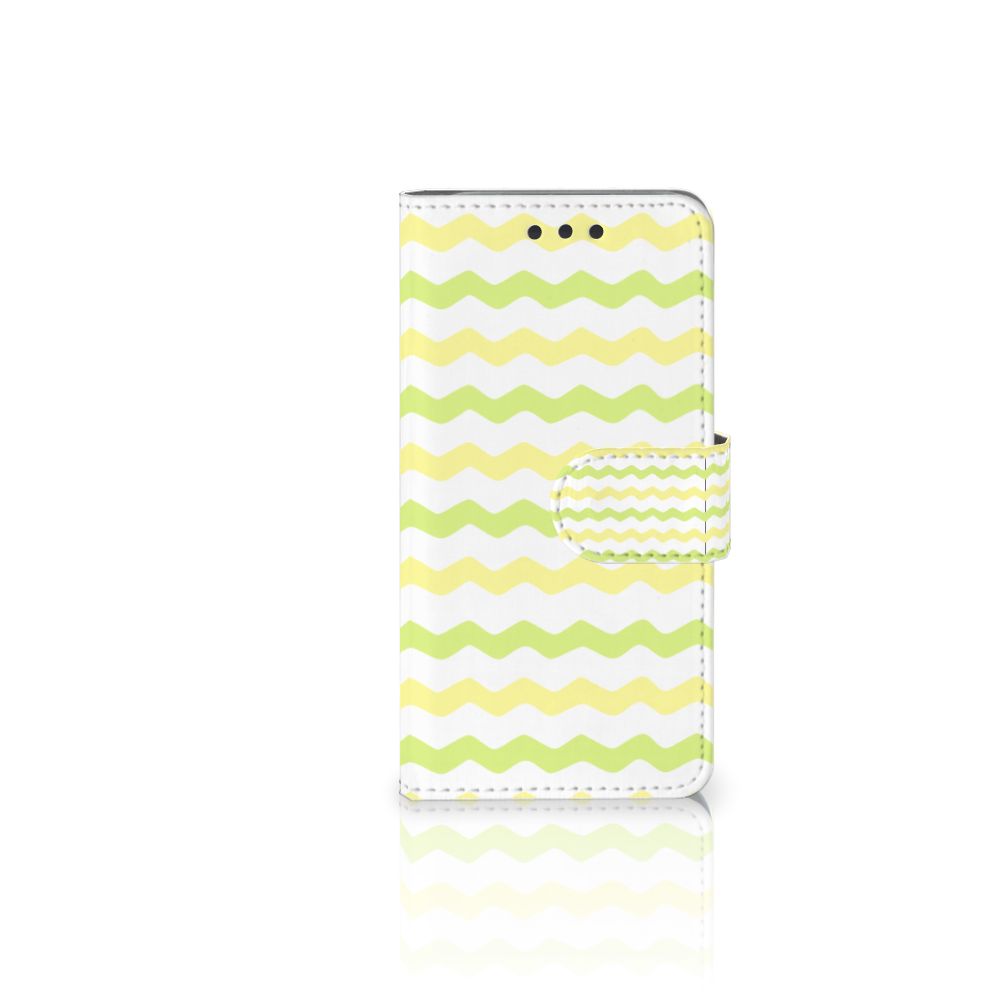 Samsung Galaxy A3 2016 Telefoon Hoesje Waves Yellow