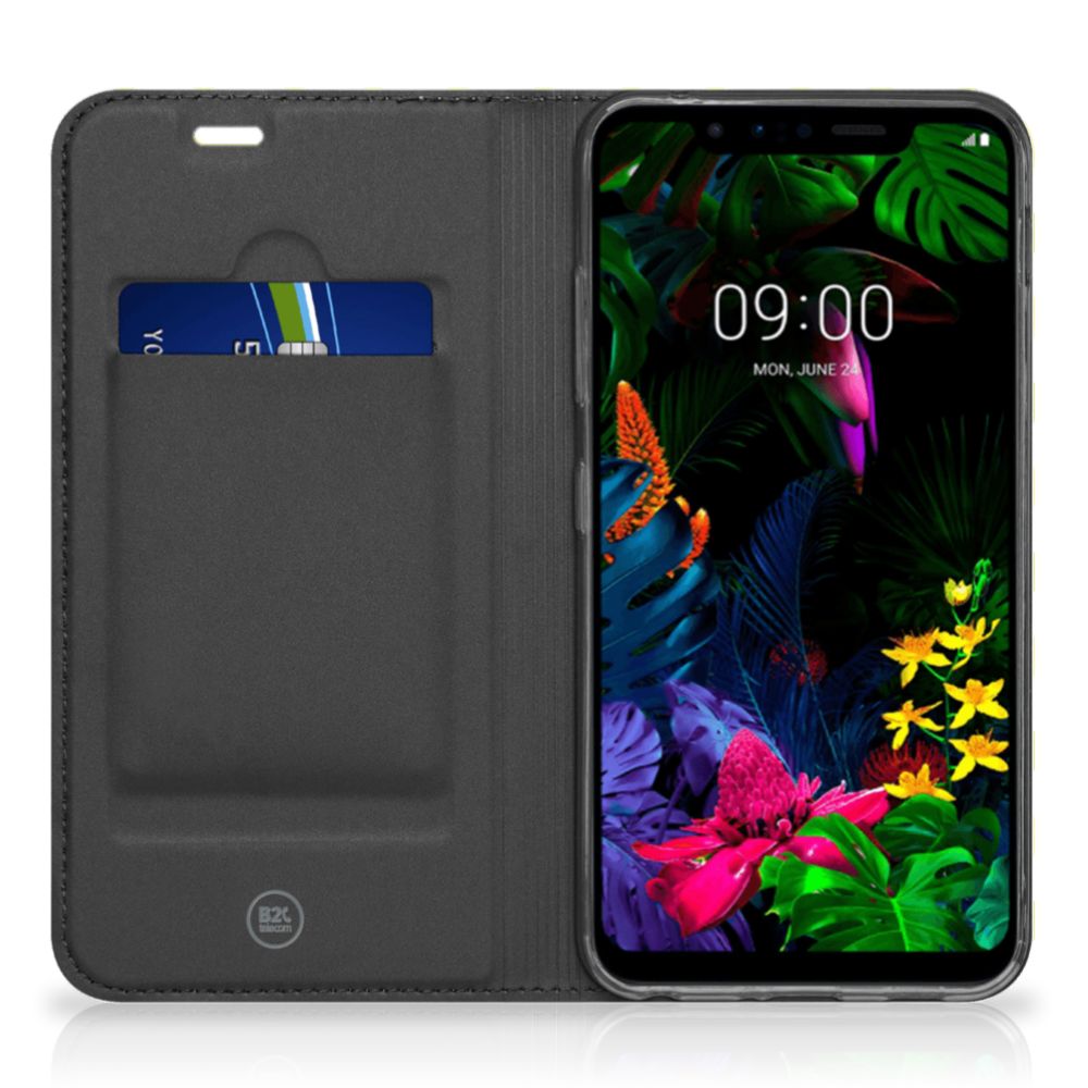 LG G8s Thinq Hoesje met Magneet Waves Yellow