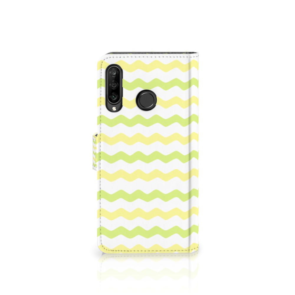 Huawei P30 Lite (2020) Telefoon Hoesje Waves Yellow