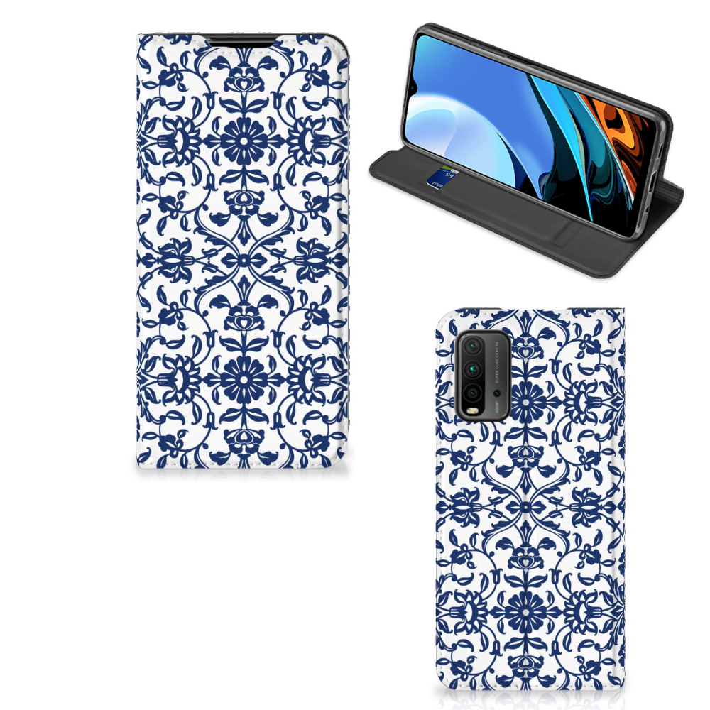 Xiaomi Poco M3 | Redmi 9T Smart Cover Flower Blue