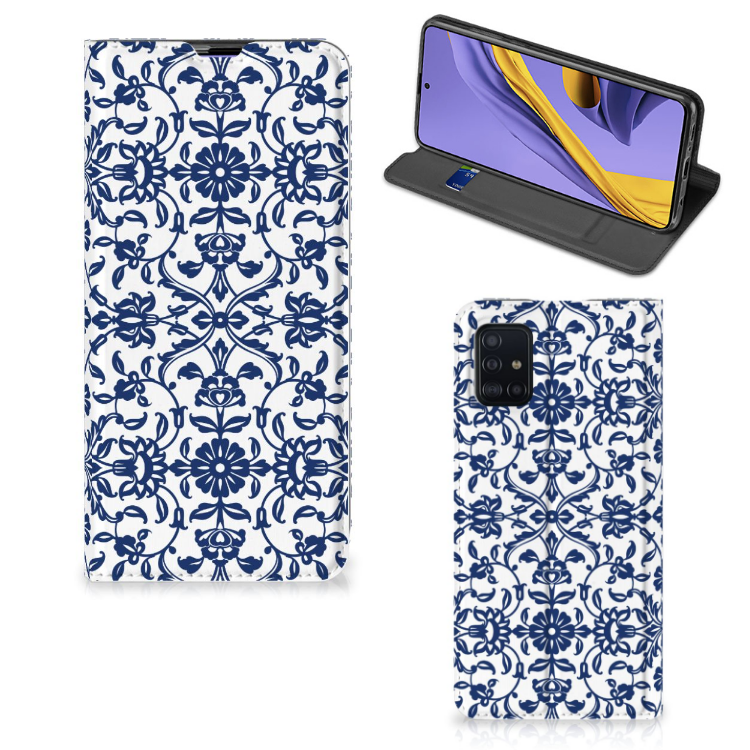 Samsung Galaxy A51 Smart Cover Flower Blue