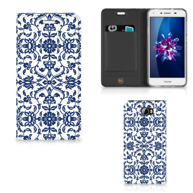 Huawei Y5 2 | Y6 Compact Smart Cover Flower Blue