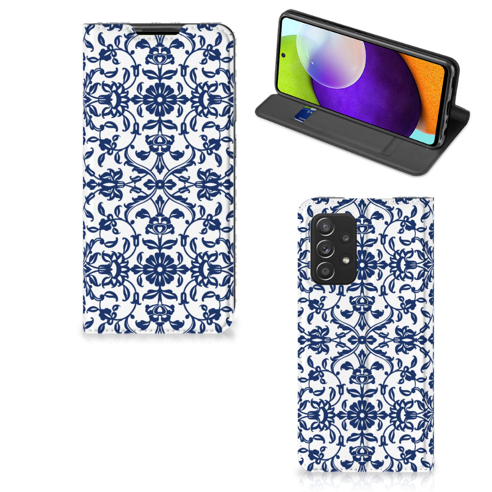Samsung Galaxy A52 Smart Cover Flower Blue