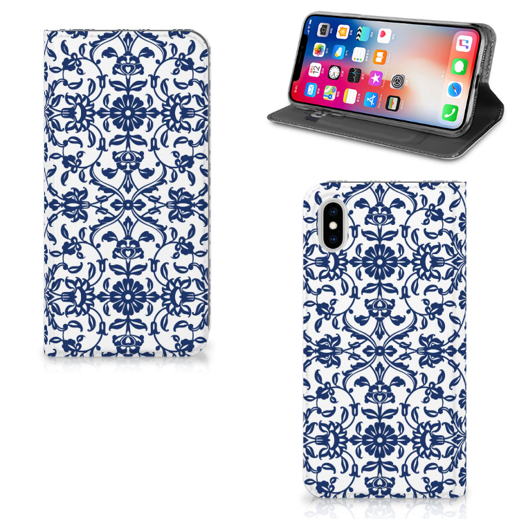 Apple iPhone Xs Max Smart Cover Flower Blue