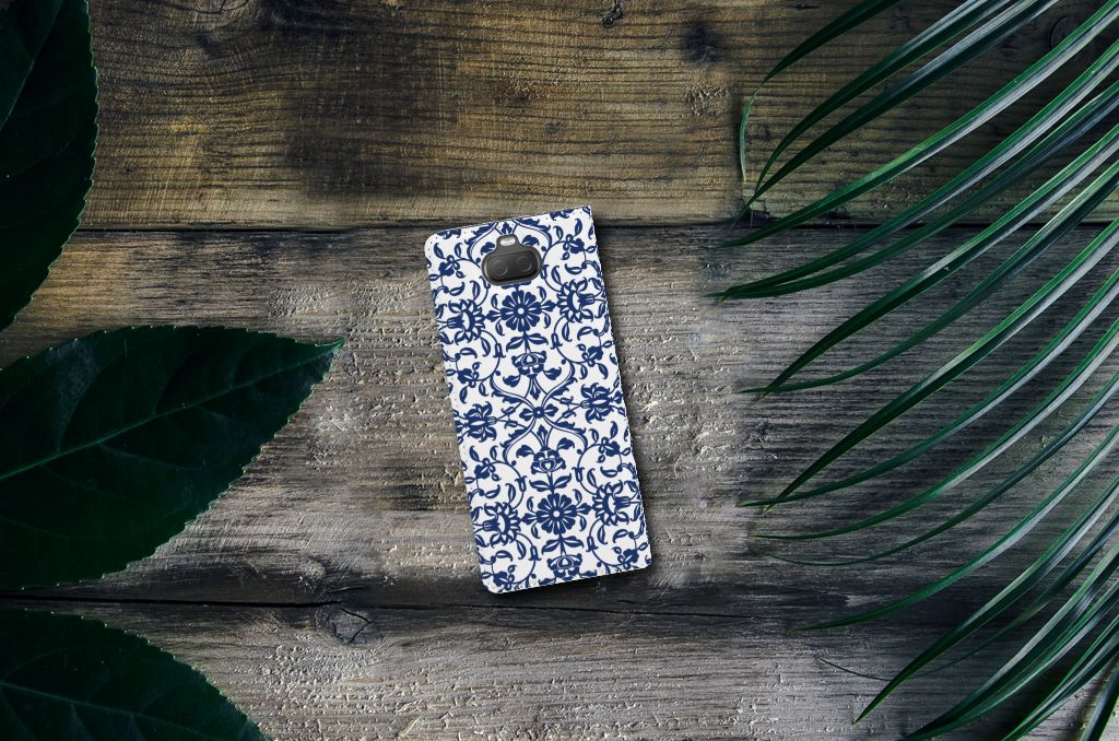 Sony Xperia 10 Smart Cover Flower Blue