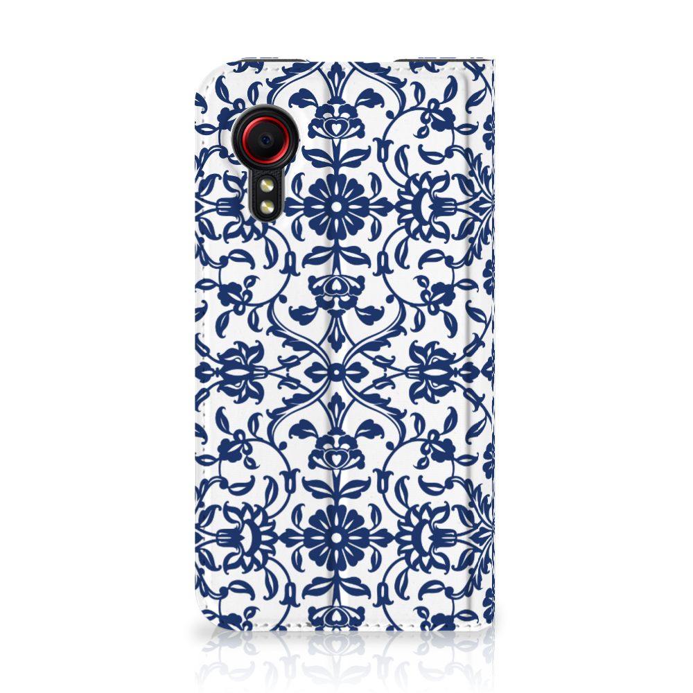 Samsung Galaxy Xcover 5 Smart Cover Flower Blue