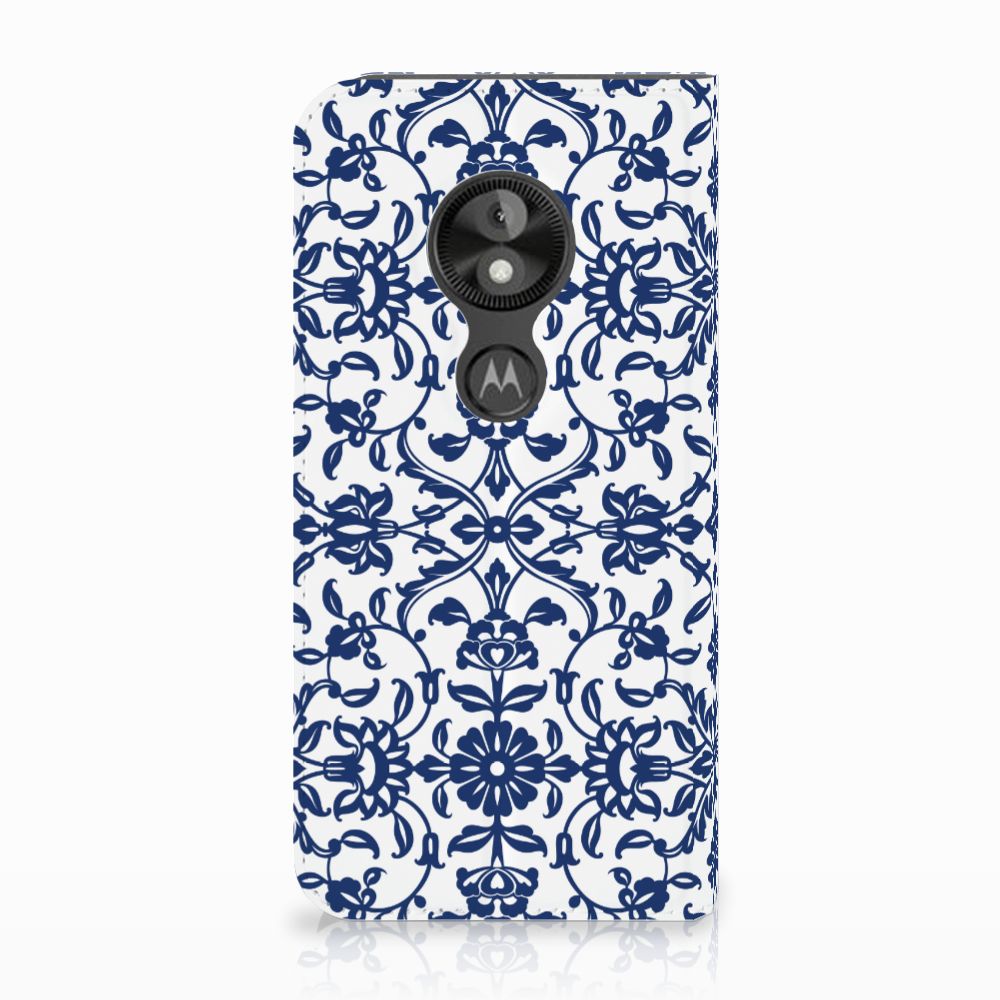 Motorola Moto E5 Play Smart Cover Flower Blue