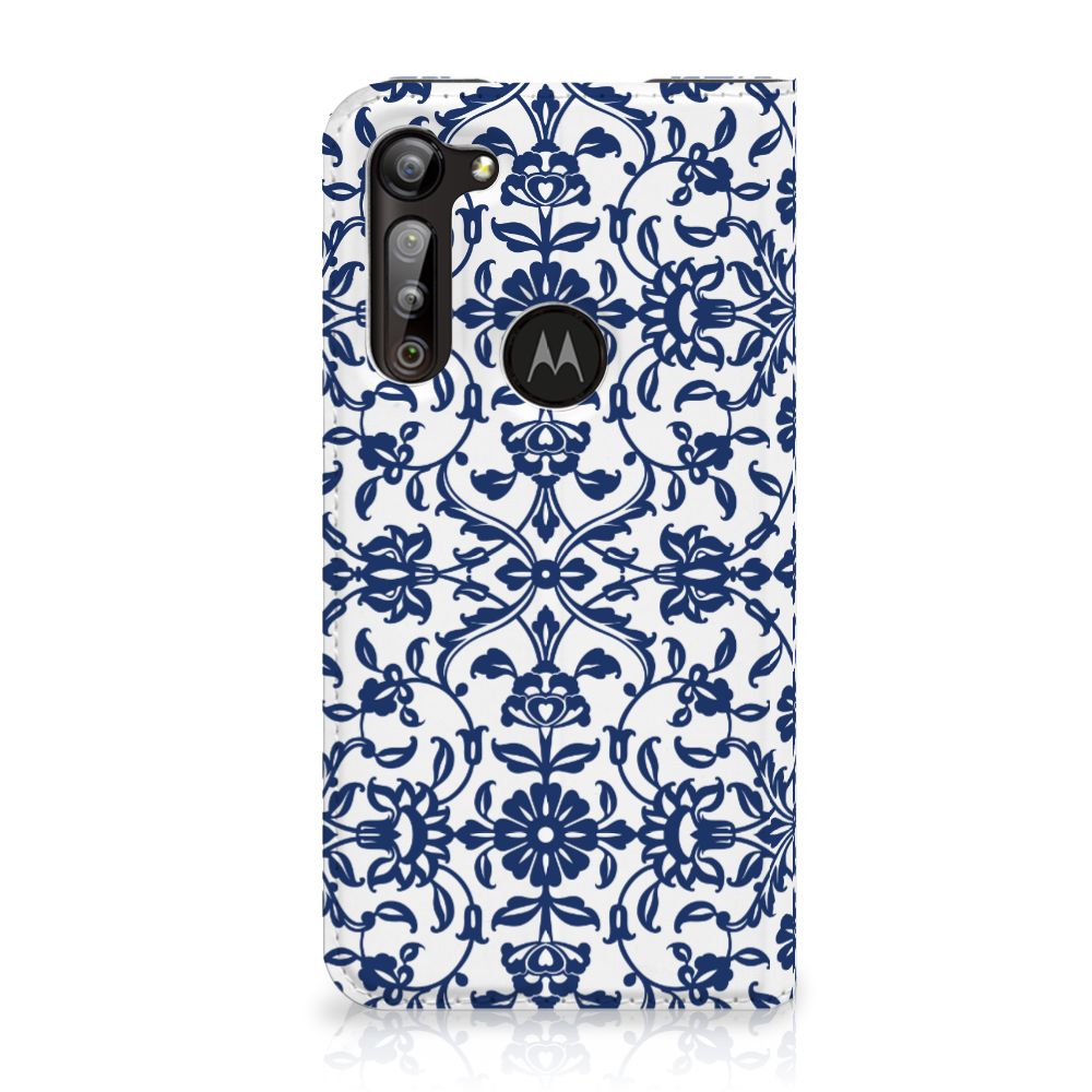 Motorola Moto G8 Power Smart Cover Flower Blue