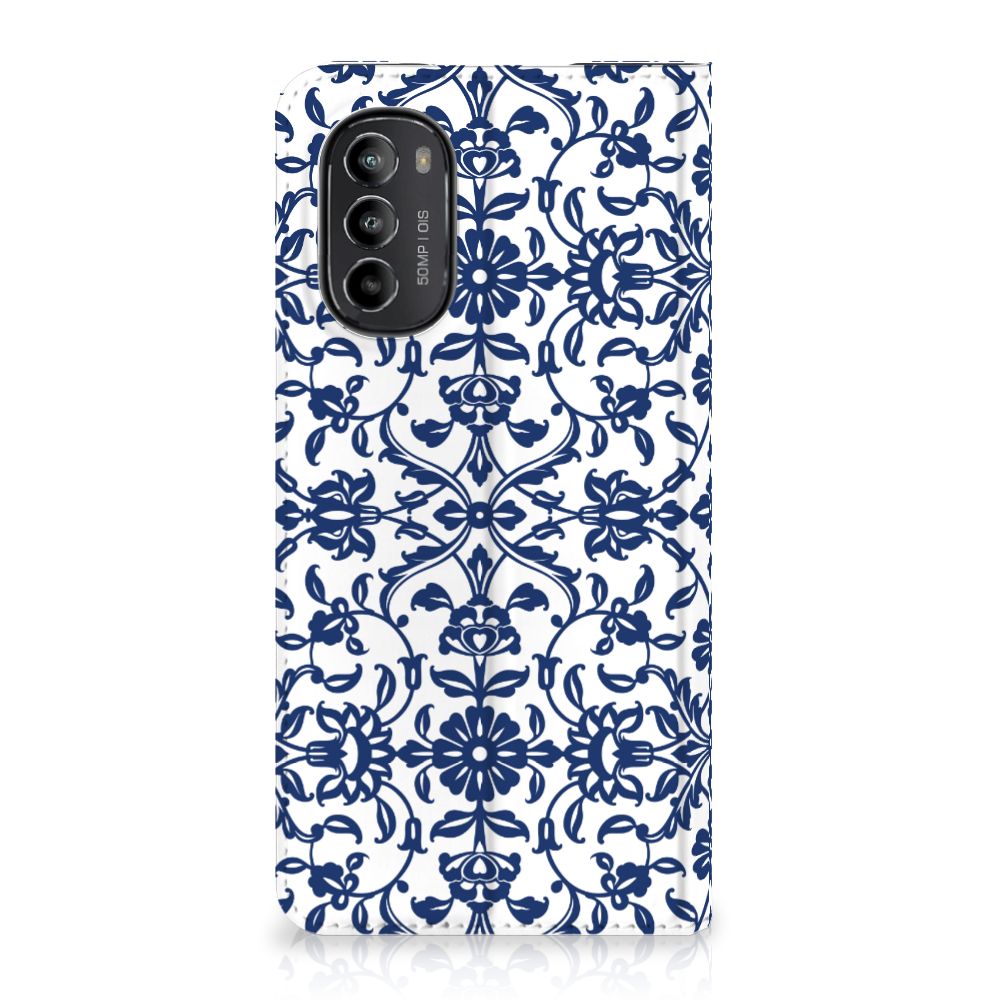Motorola Moto G52 | Moto G82 Smart Cover Flower Blue