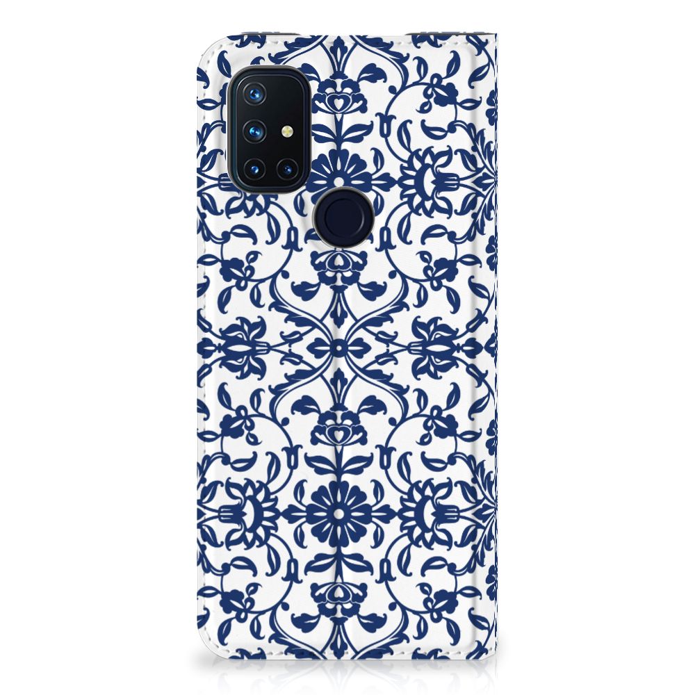OnePlus Nord N10 5G Smart Cover Flower Blue