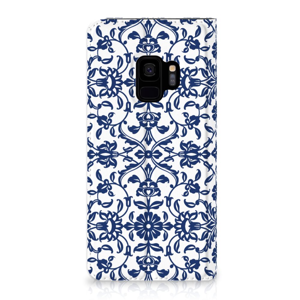 Samsung Galaxy S9 Smart Cover Flower Blue