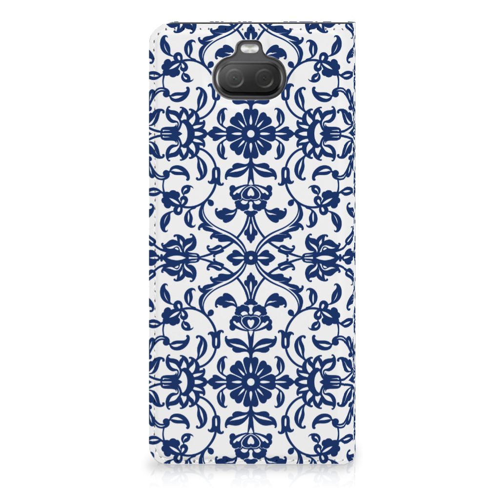 Sony Xperia 10 Smart Cover Flower Blue