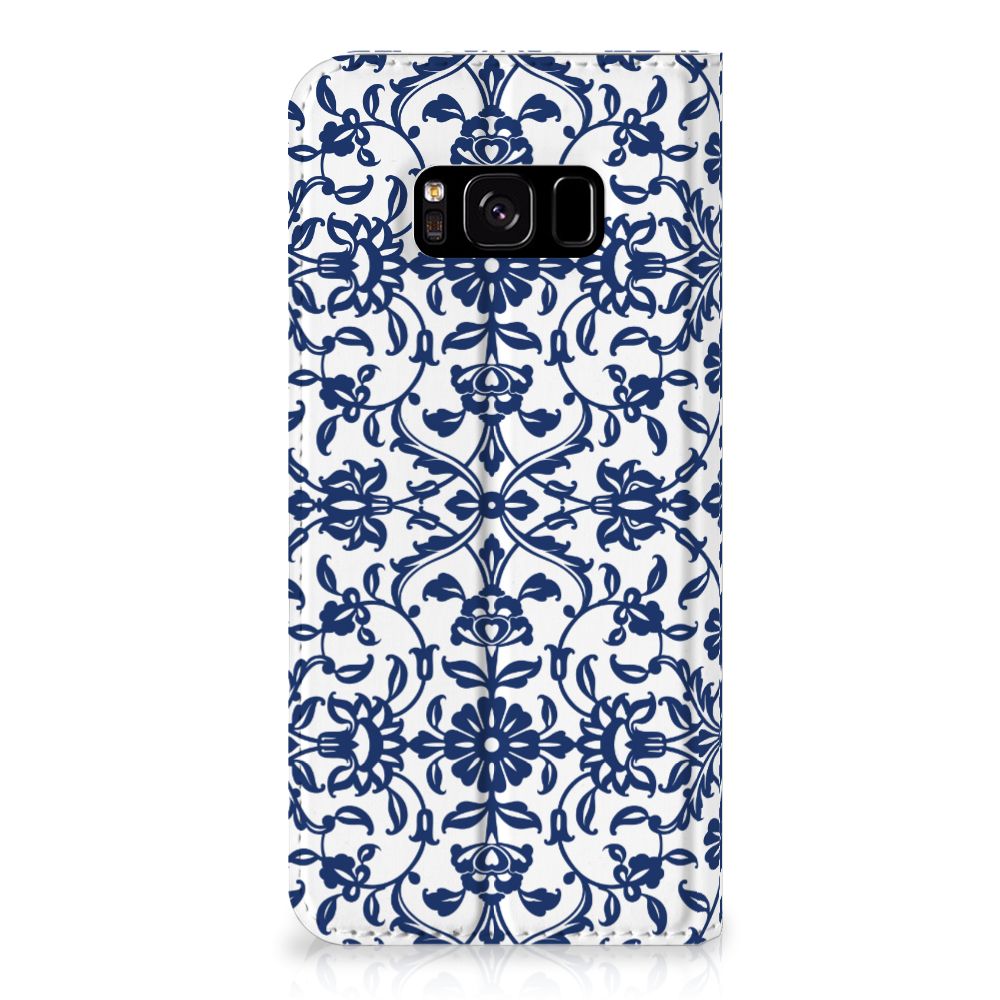 Samsung Galaxy S8 Smart Cover Flower Blue