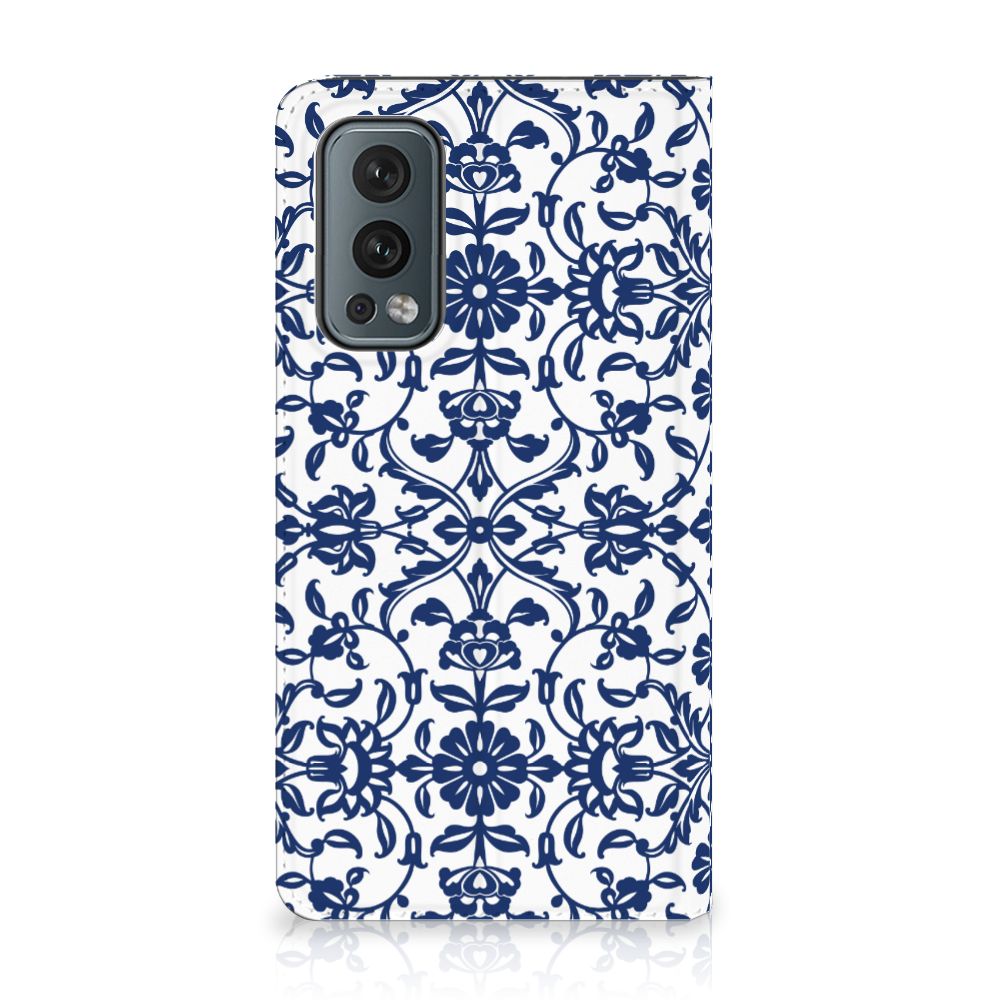 OnePlus Nord 2 5G Smart Cover Flower Blue