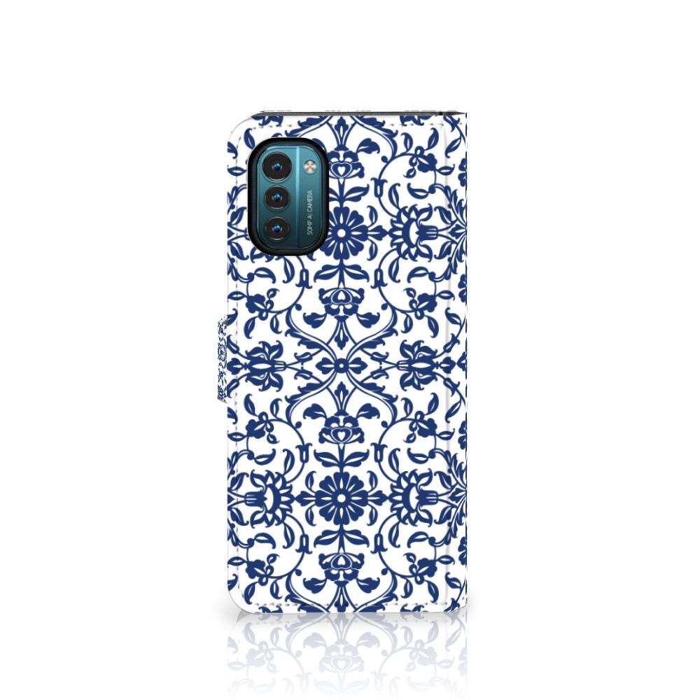 Nokia G11 | G21 Hoesje Flower Blue