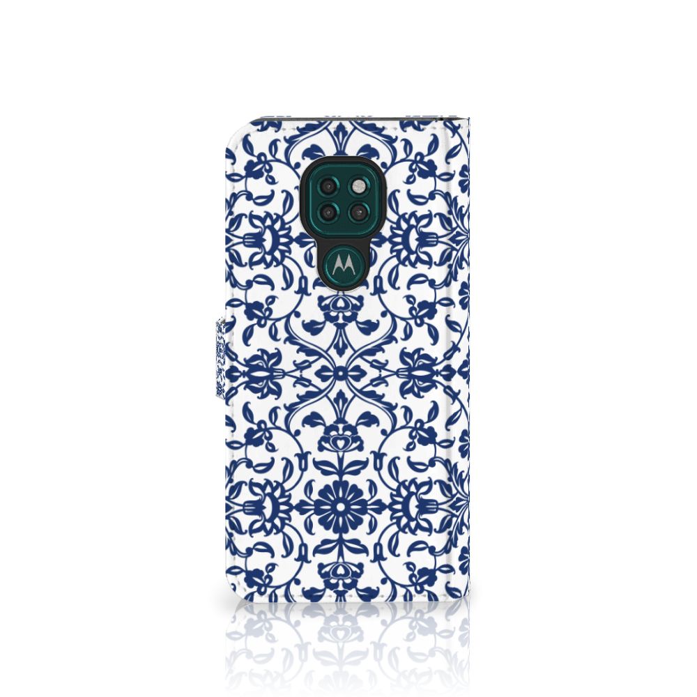 Motorola Moto G9 Play | E7 Plus Hoesje Flower Blue