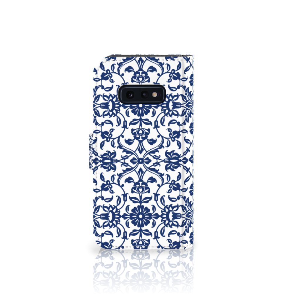 Samsung Galaxy S10e Hoesje Flower Blue