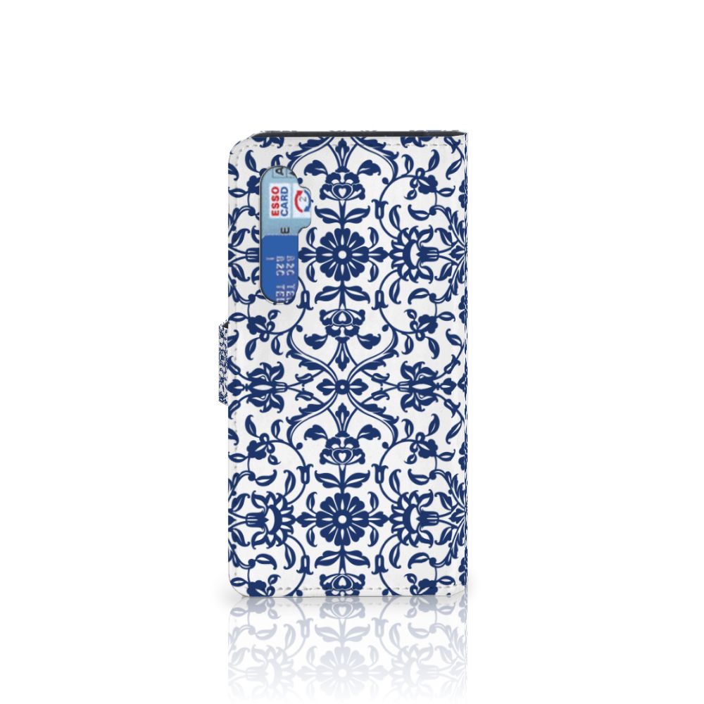Xiaomi Mi Note 10 Lite Hoesje Flower Blue