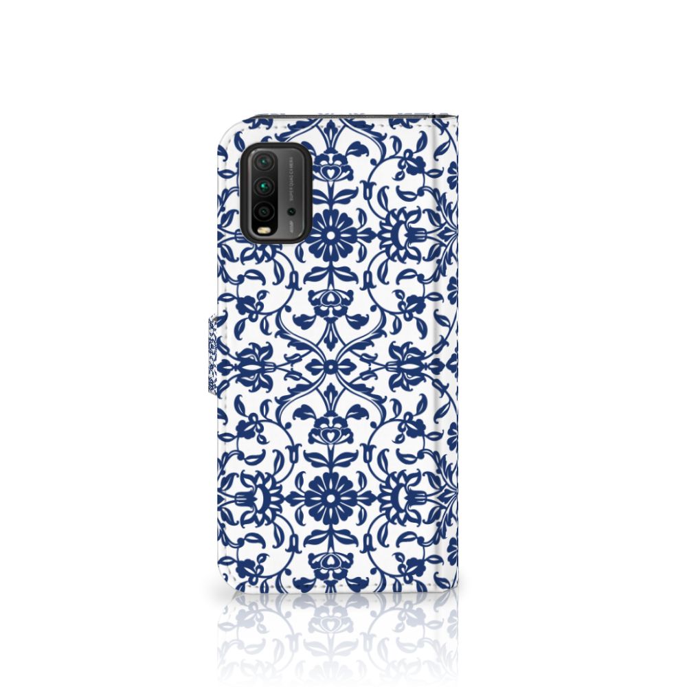 Xiaomi Redmi 9T | Poco M3 Hoesje Flower Blue