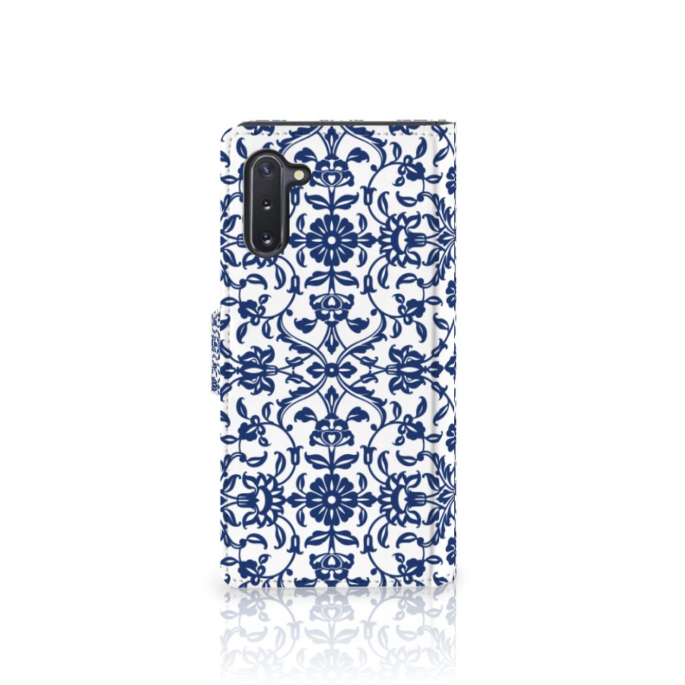 Samsung Galaxy Note 10 Hoesje Flower Blue