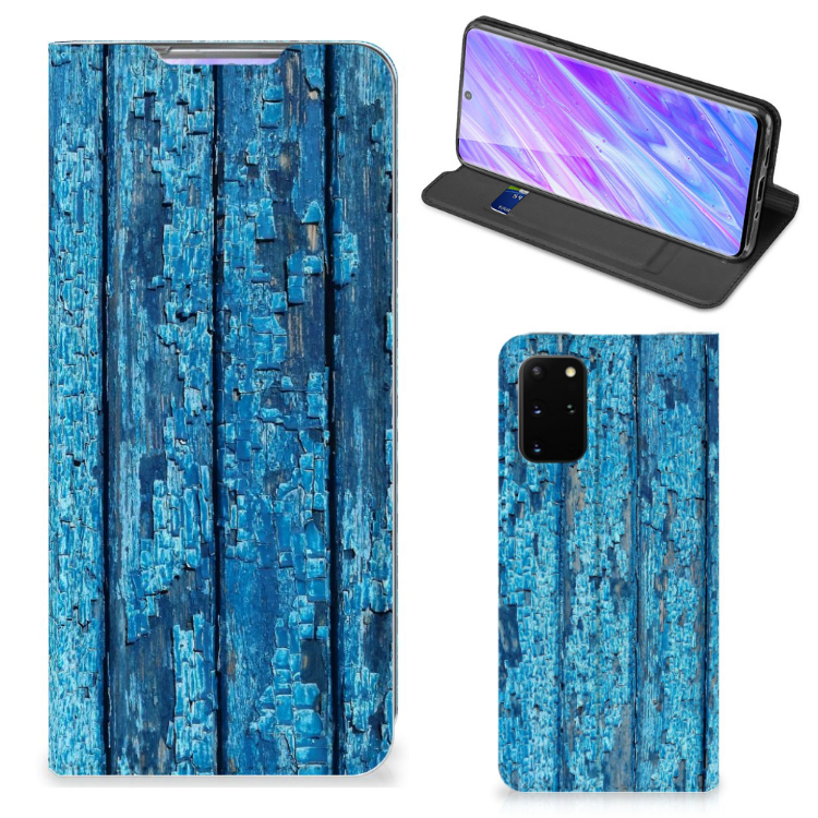 Samsung Galaxy S20 Plus Book Wallet Case Wood Blue