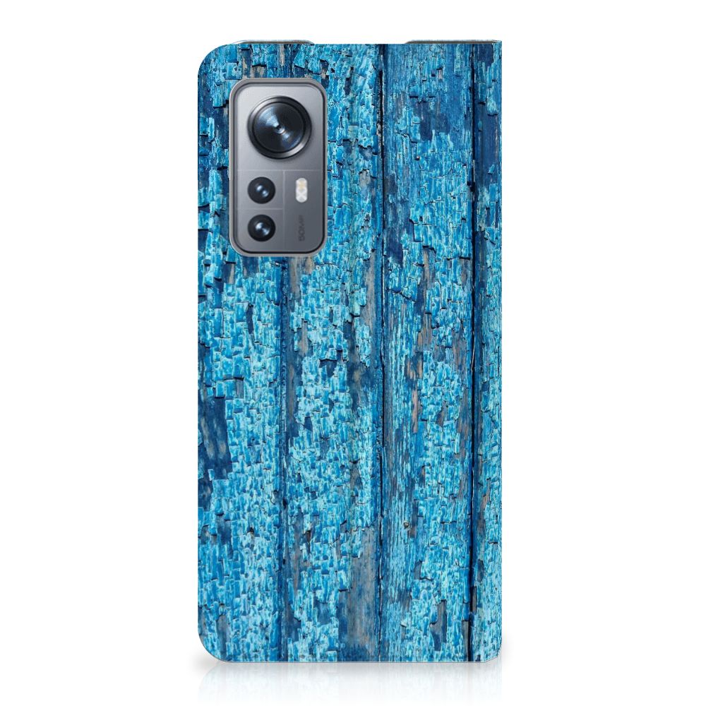 Xiaomi 12 | 12X Book Wallet Case Wood Blue