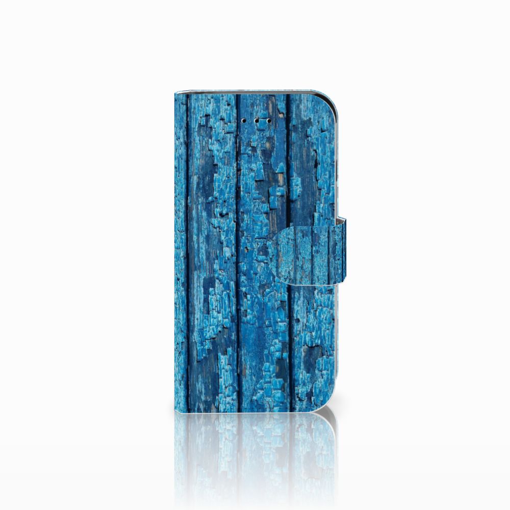 Apple iPhone 6 | 6s Book Style Case Wood Blue