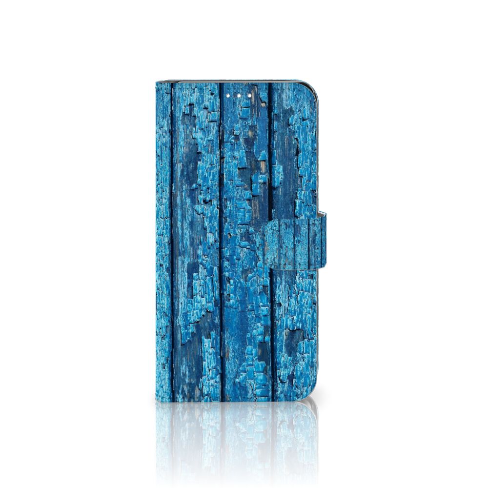 Huawei P30 Pro Book Style Case Wood Blue