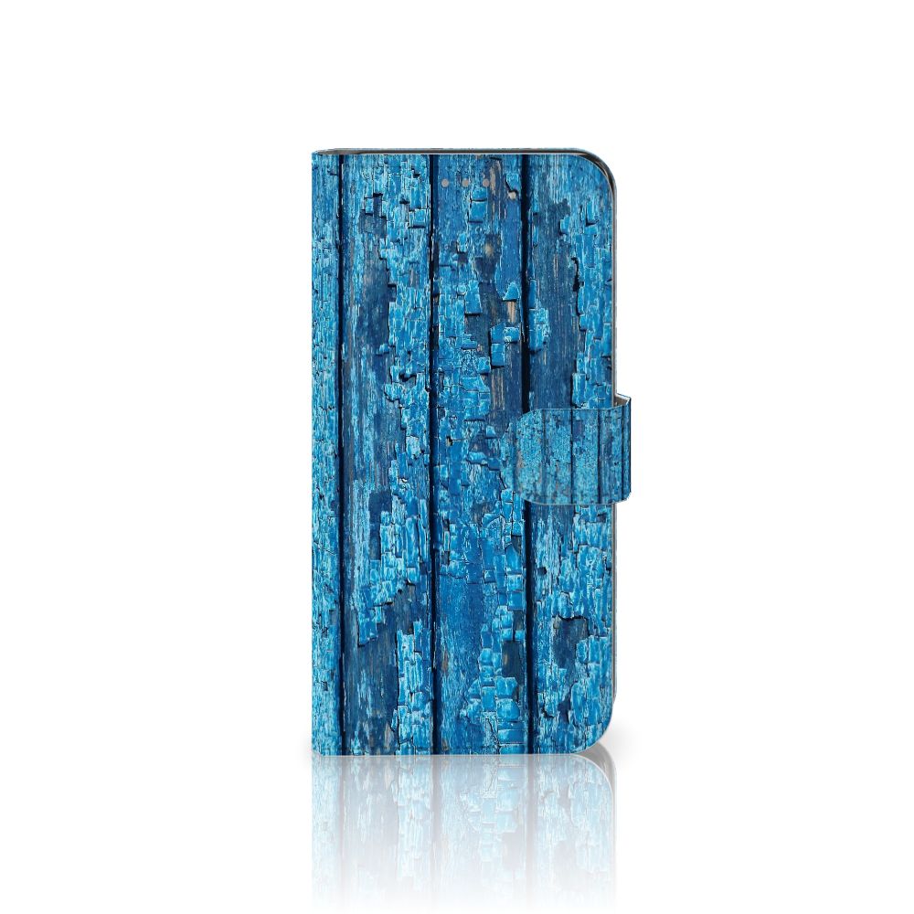 OnePlus Nord Book Style Case Wood Blue