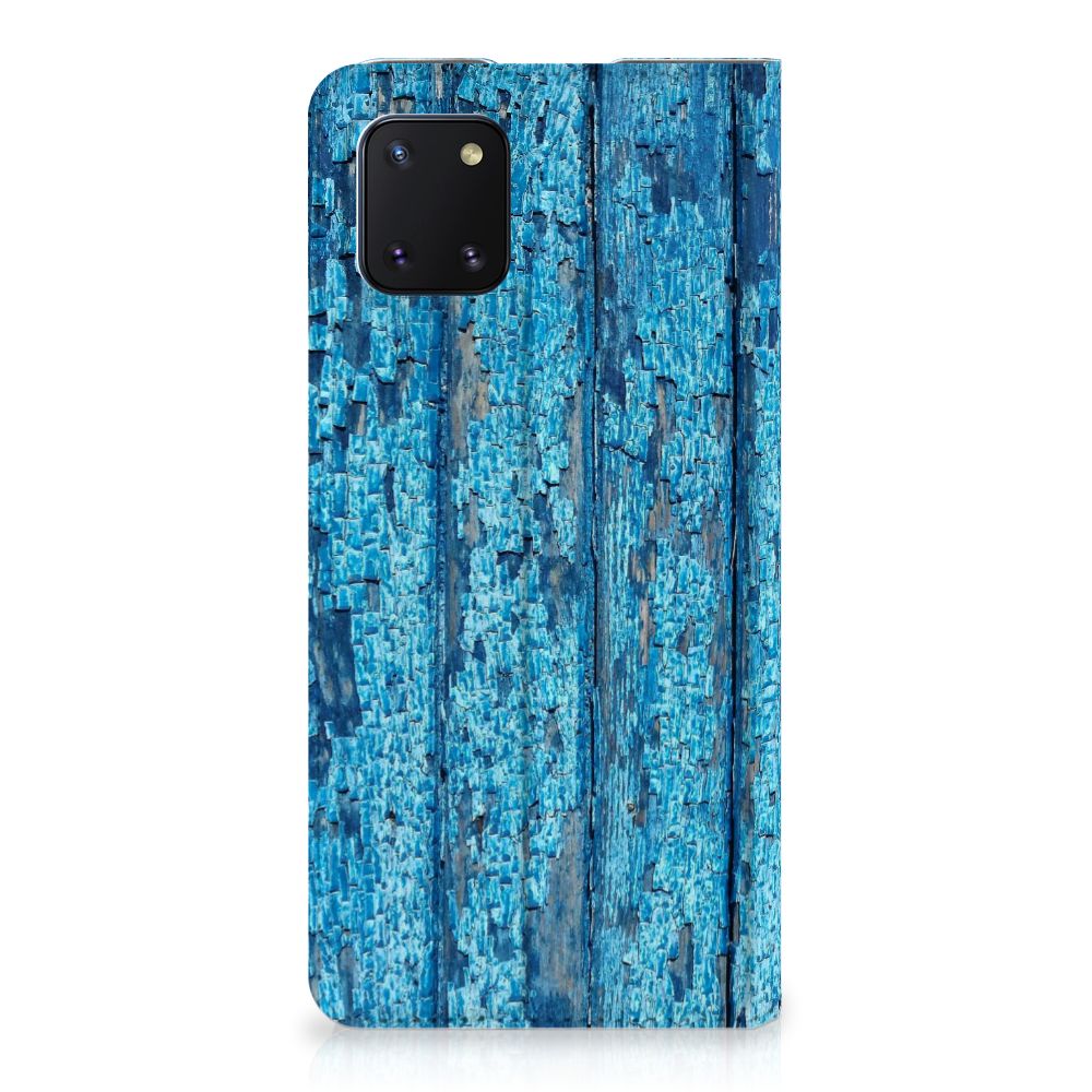 Samsung Galaxy Note 10 Lite Book Wallet Case Wood Blue