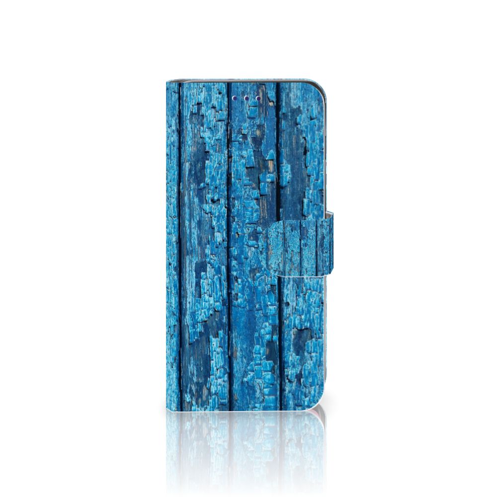 Samsung Galaxy S10 Book Style Case Wood Blue