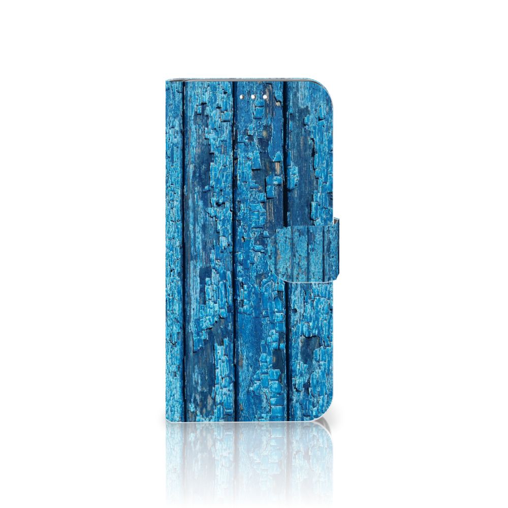 Samsung Galaxy S10 Plus Book Style Case Wood Blue