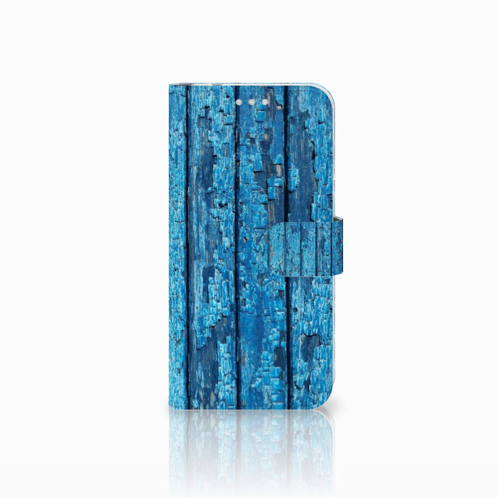 Huawei P20 Pro Book Style Case Wood Blue