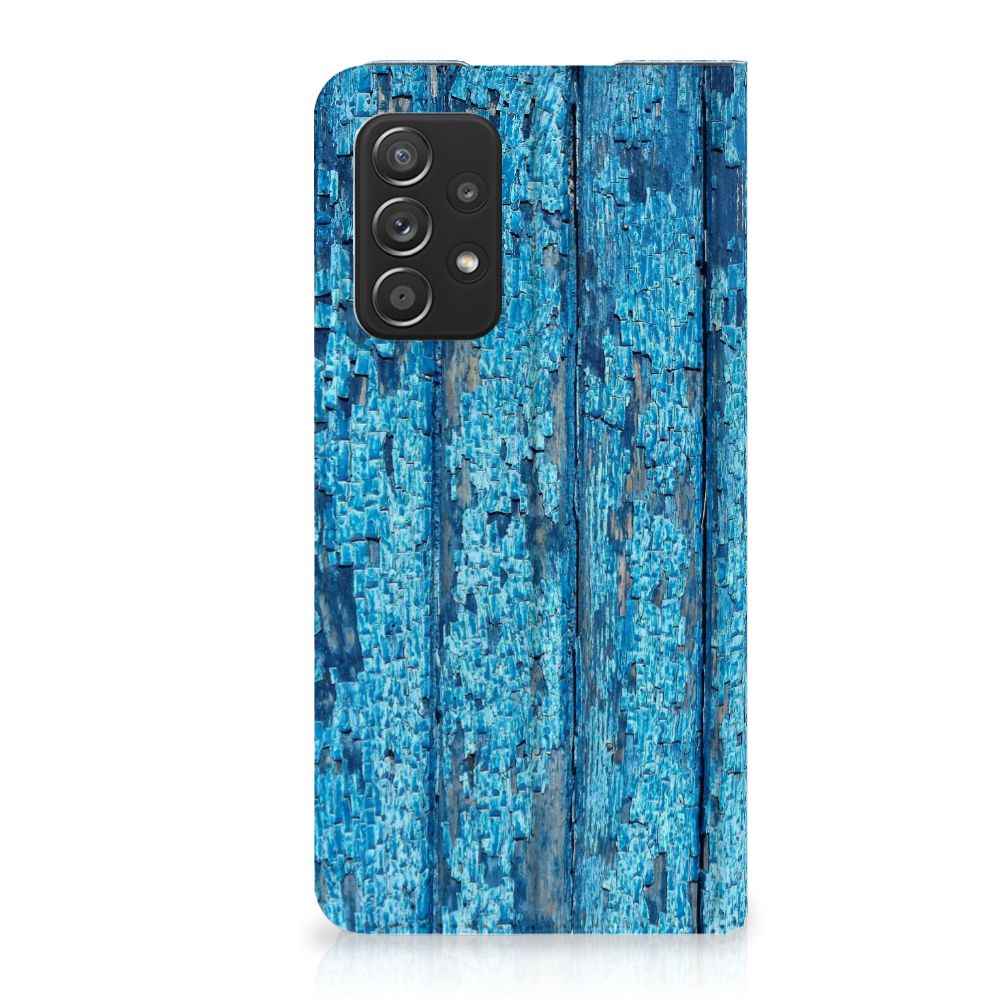 Samsung Galaxy A52 Book Wallet Case Wood Blue