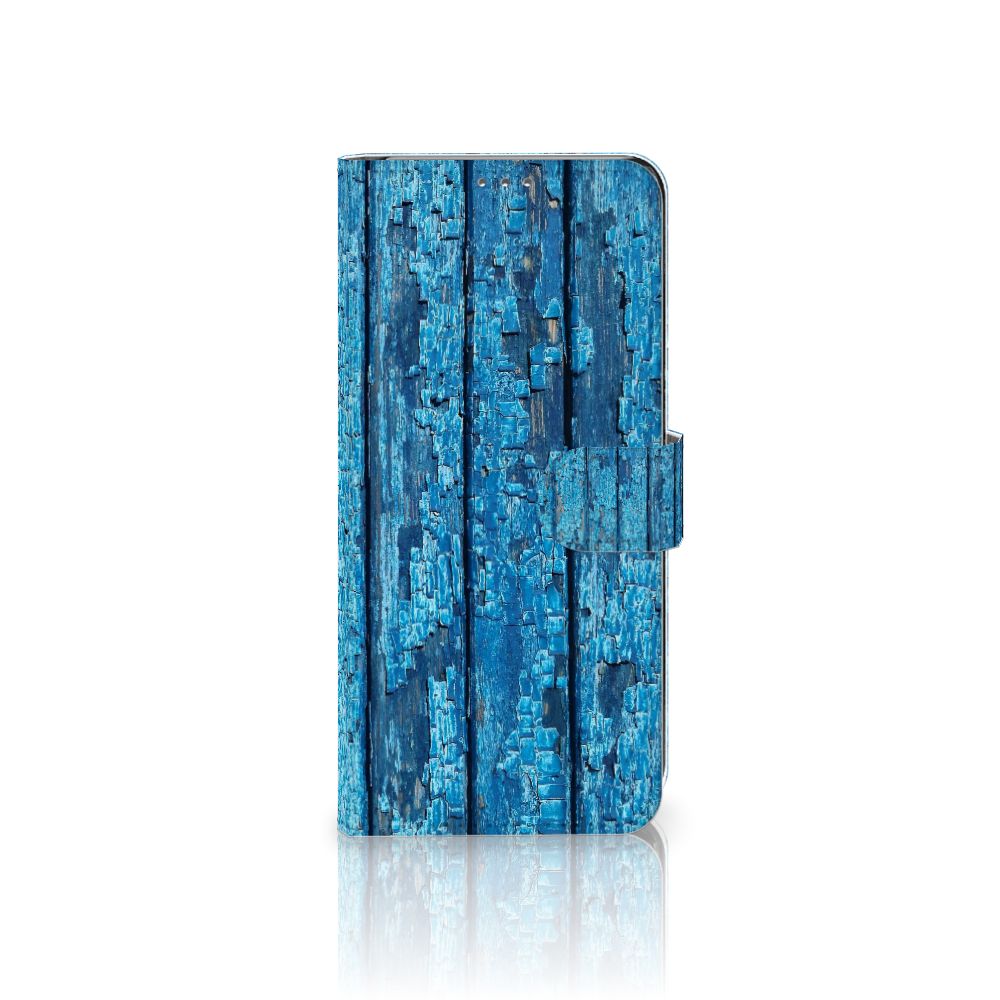 Samsung Galaxy S20 FE Book Style Case Wood Blue