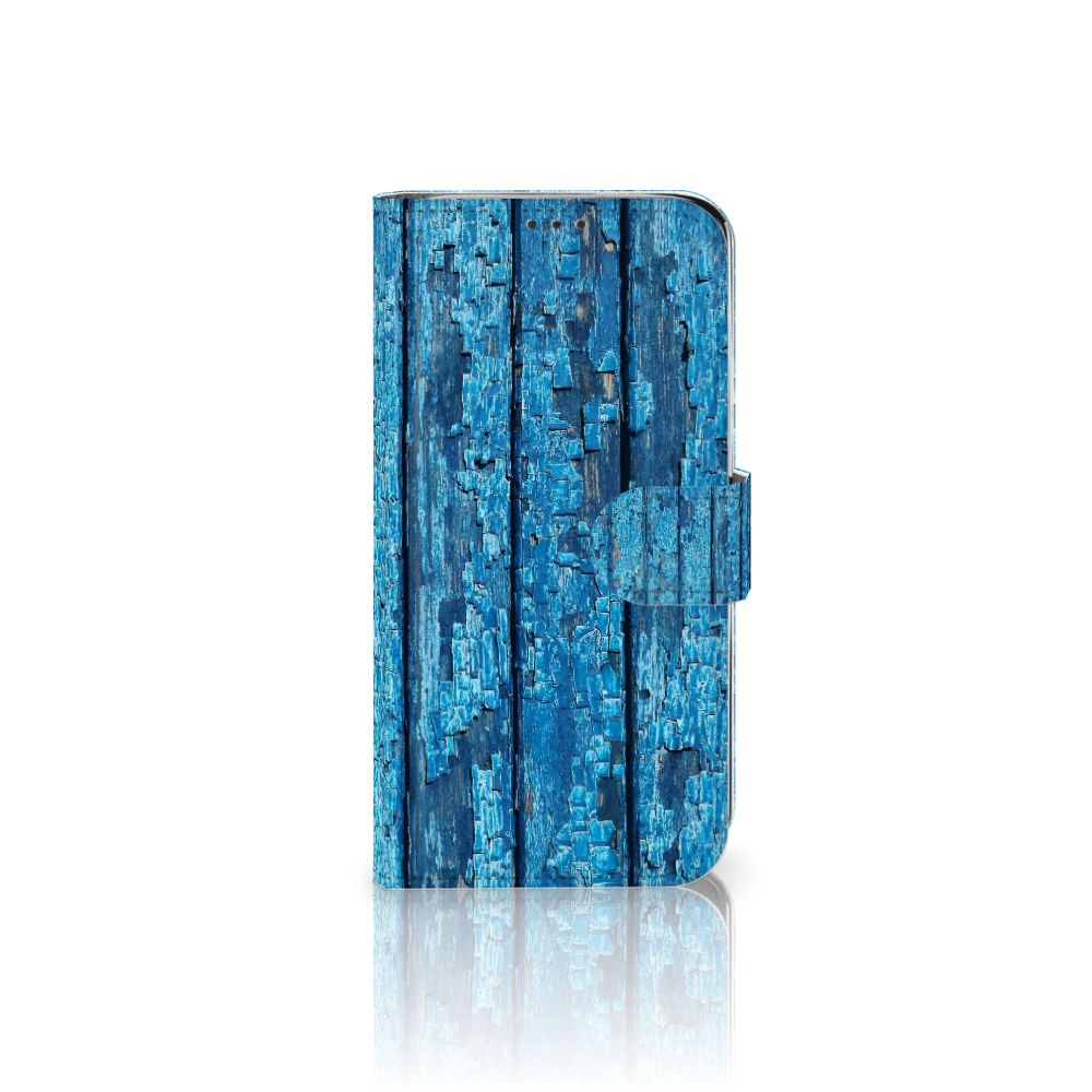 Xiaomi Mi A2 Lite Book Style Case Wood Blue