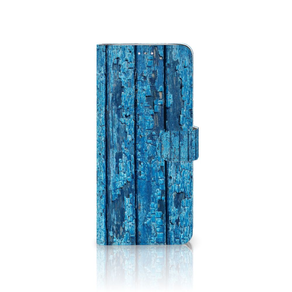 Samsung Note 10 Lite Book Style Case Wood Blue
