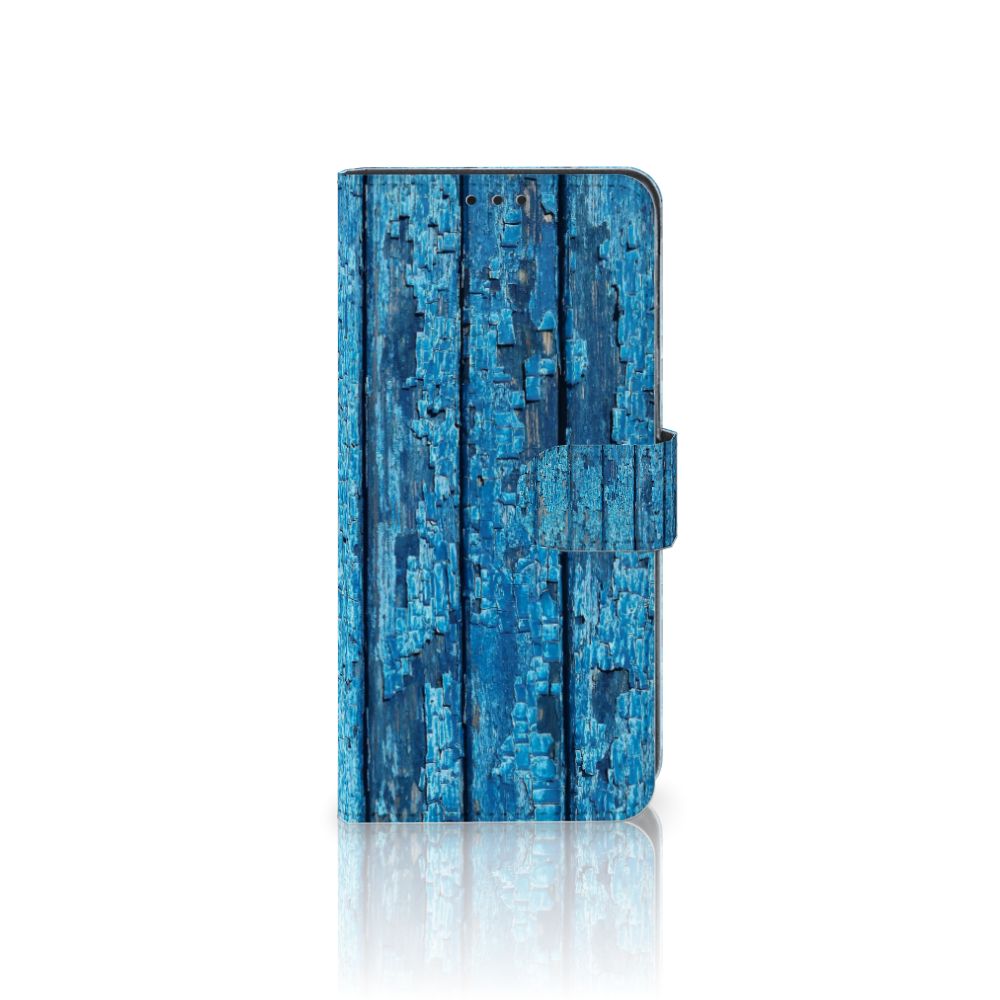 Samsung Galaxy M31 Book Style Case Wood Blue
