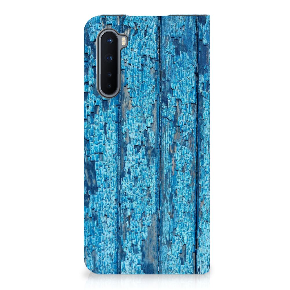 OnePlus Nord Book Wallet Case Wood Blue
