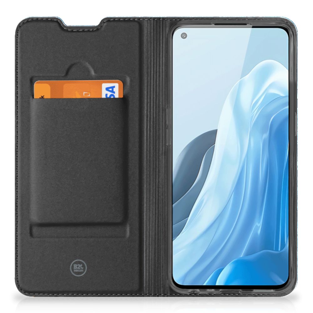 OPPO Find X5 Lite | Reno7 5G Book Wallet Case Wood Blue