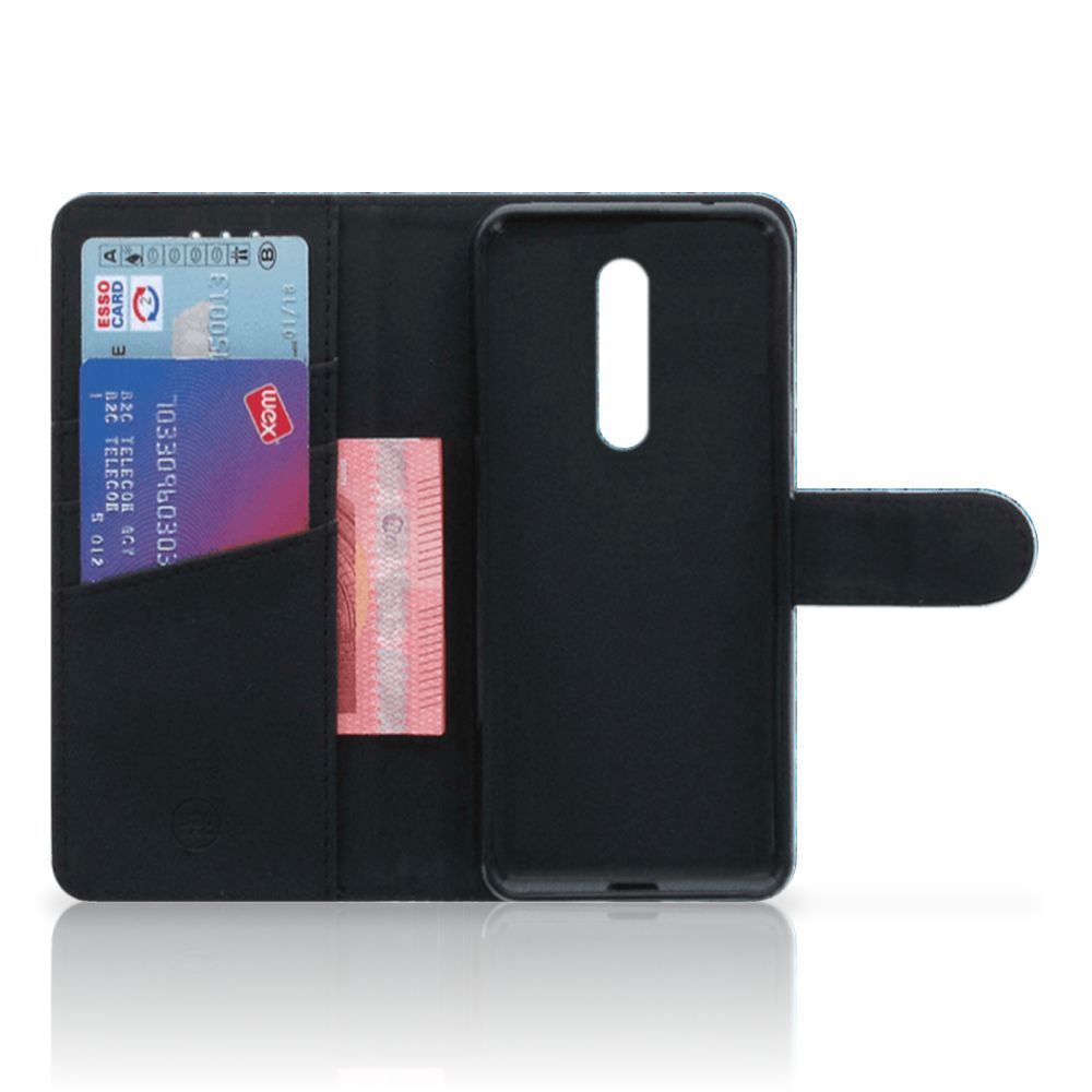 Xiaomi Redmi K20 Pro Book Style Case Wood Blue