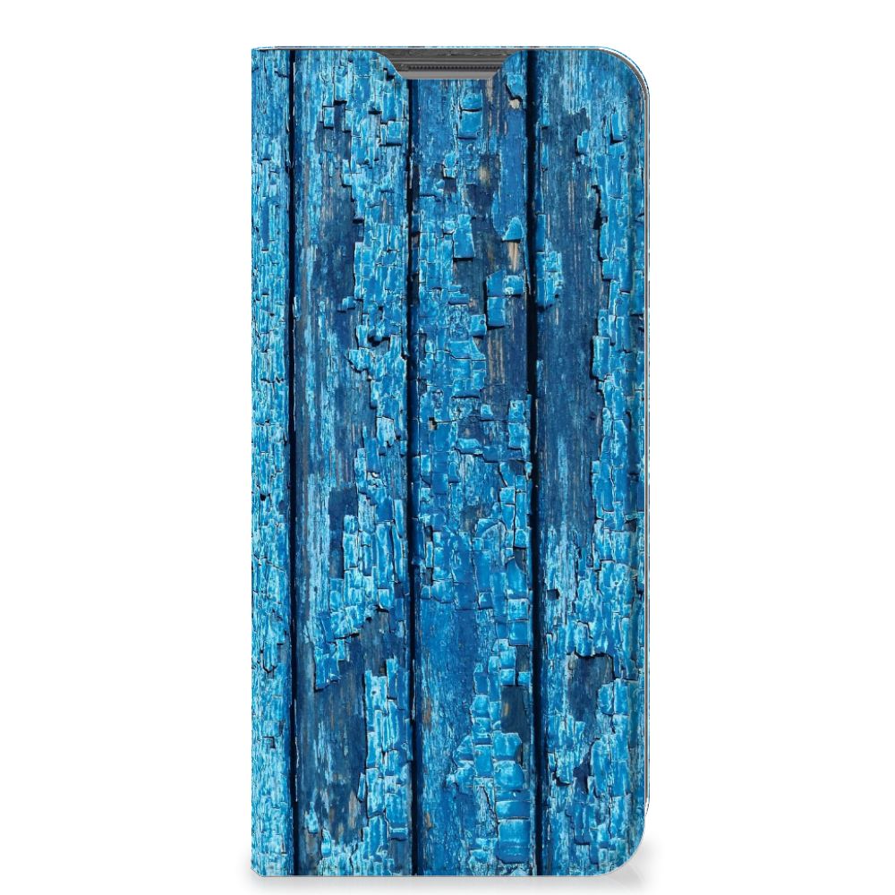 OPPO A96 | A76 Book Wallet Case Wood Blue