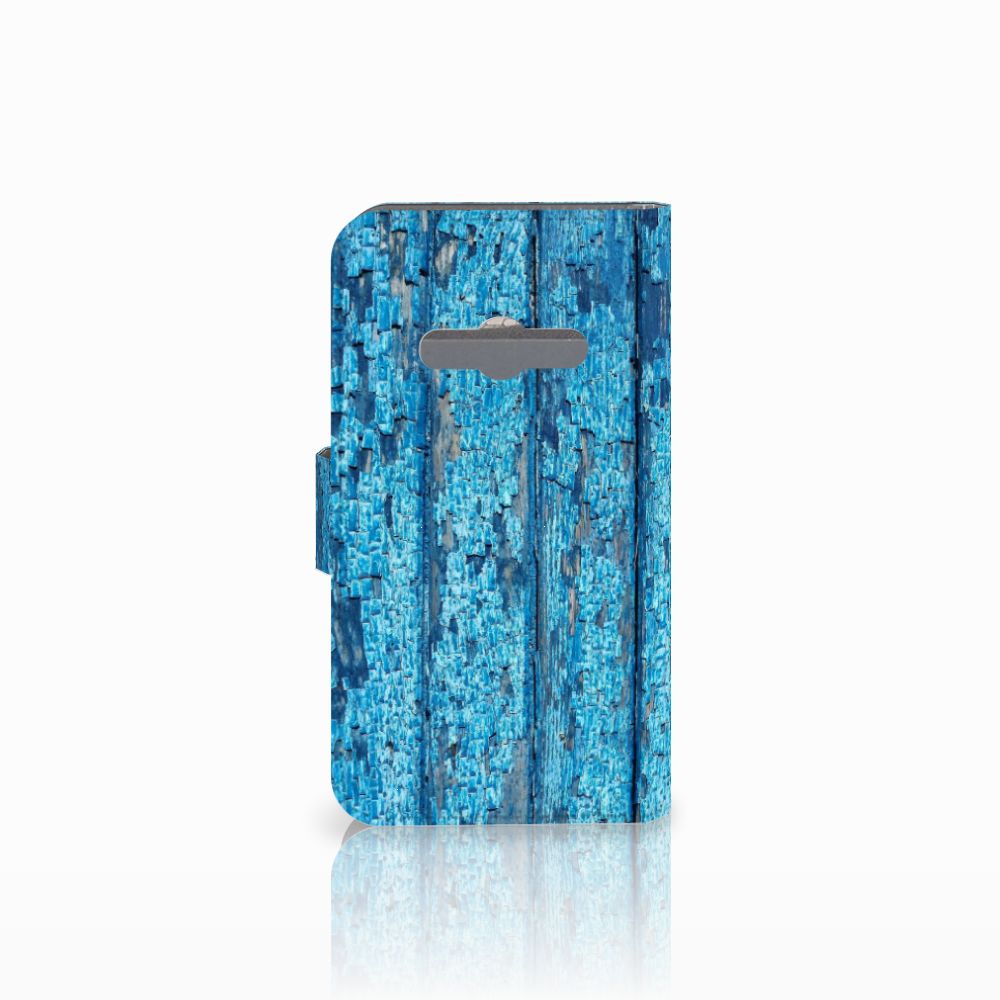 Samsung Galaxy Xcover 3 | Xcover 3 VE Book Style Case Wood Blue