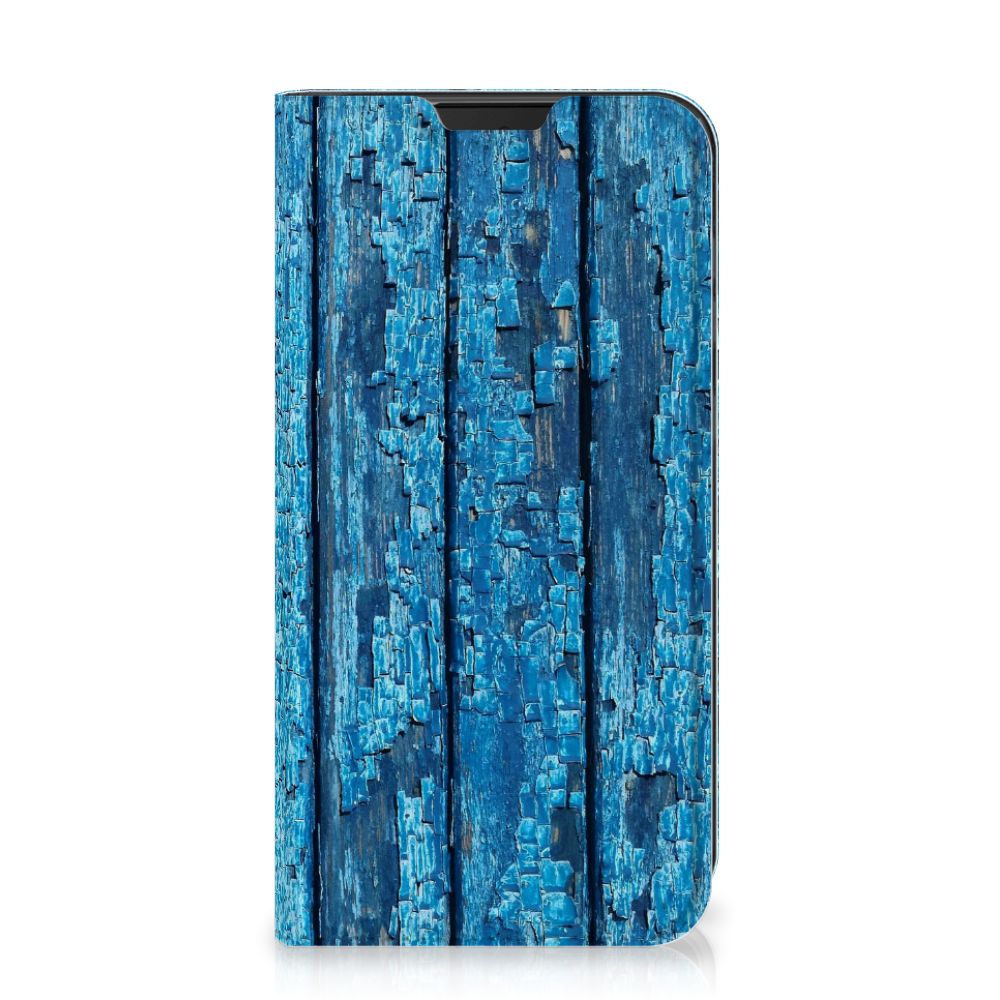 Samsung Galaxy Xcover 5 Book Wallet Case Wood Blue