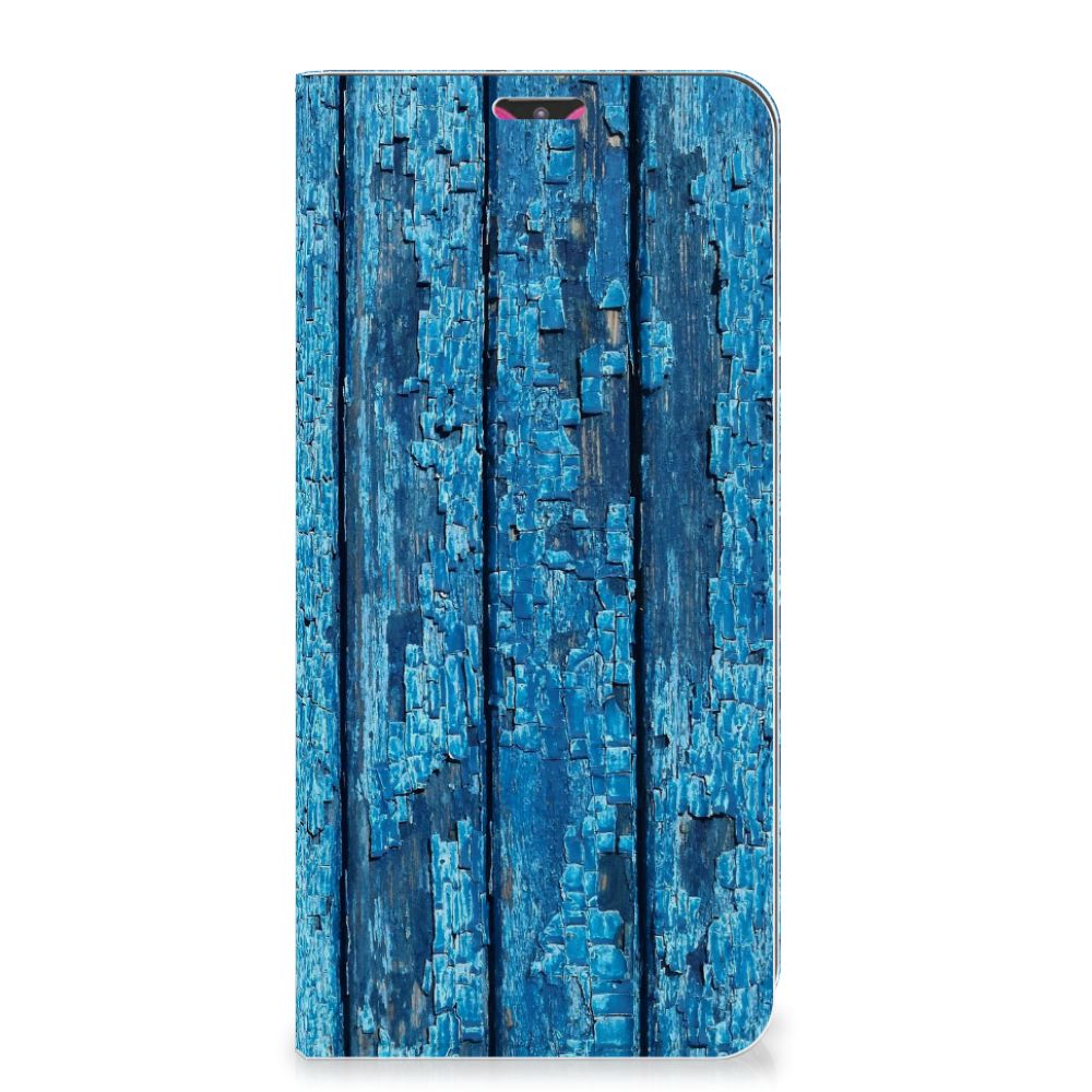 Samsung Galaxy M20 Book Wallet Case Wood Blue