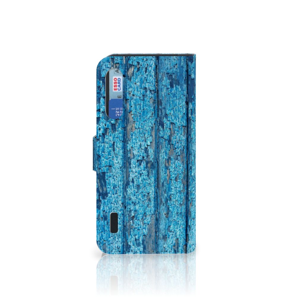 Xiaomi Mi A3 Book Style Case Wood Blue