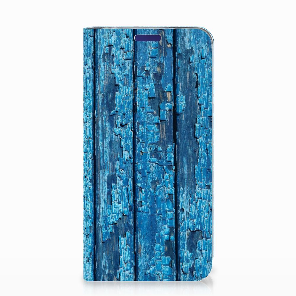 Samsung Galaxy S10e Uniek Standcase Hoesje Wood Blue
